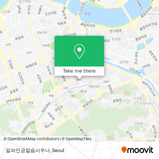 알파인공칼슘사우나 map