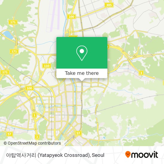 야탑역사거리 (Yatapyeok Crossroad) map