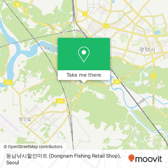 동남낚시할인마트 (Dongnam Fishing Retail Shop) map
