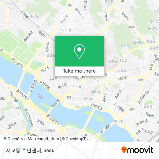 서교동 주민센터 map