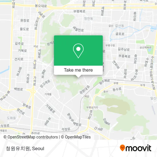 청원유치원 map