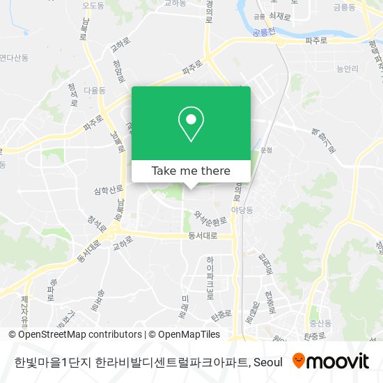 한빛마을1단지 한라비발디센트럴파크아파트 map