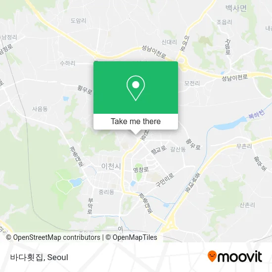 바다횟집 map