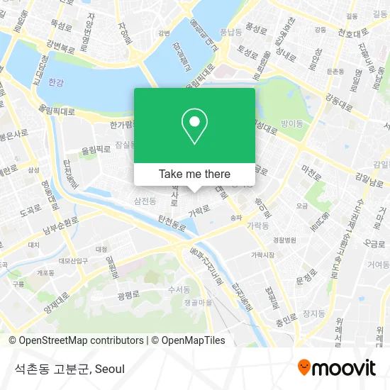 석촌동 고분군 map