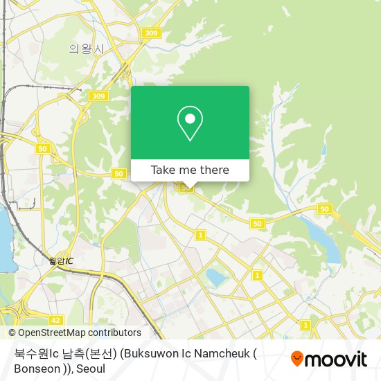 북수원Ic 남측(본선) (Buksuwon Ic Namcheuk ( Bonseon )) map