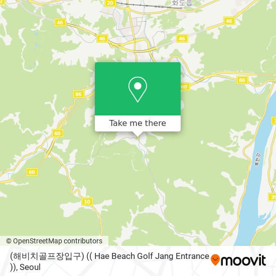 (해비치골프장입구) (( Hae Beach Golf Jang Entrance )) map
