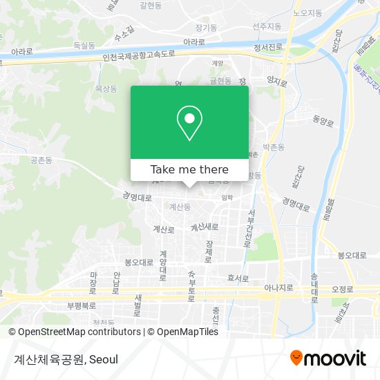 계산체육공원 map