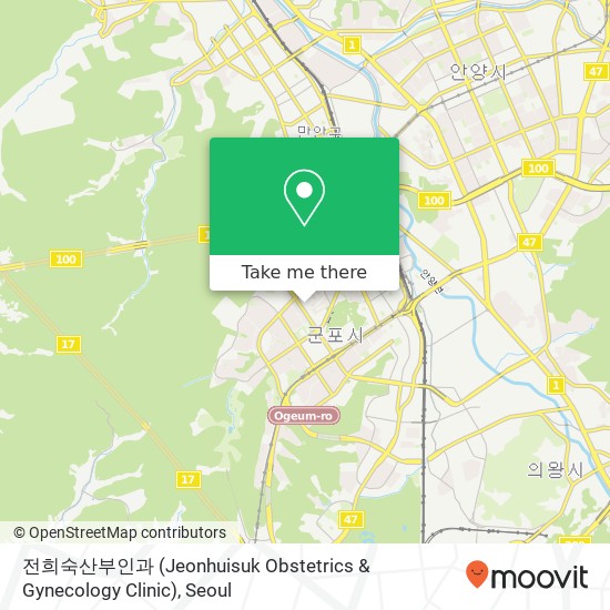 전희숙산부인과 (Jeonhuisuk Obstetrics & Gynecology Clinic) map