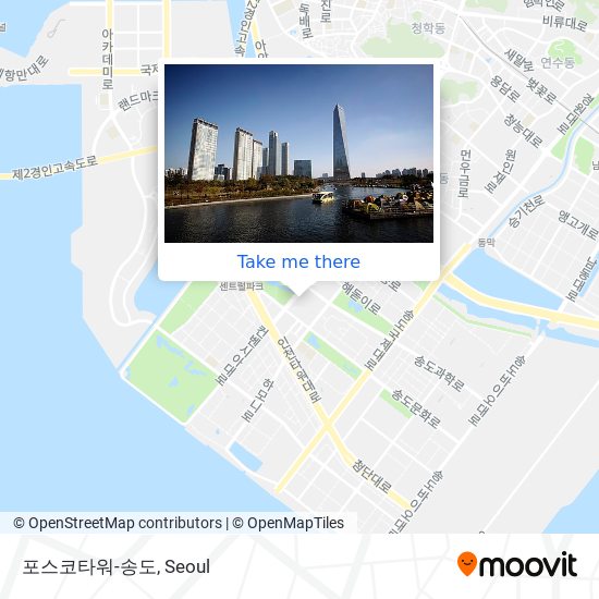 포스코타워-송도 map
