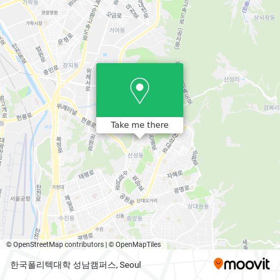 한국폴리텍대학 성남캠퍼스 map