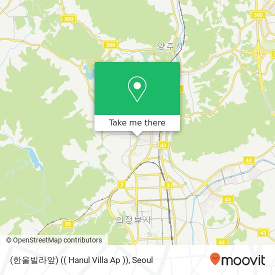 (한울빌라앞) (( Hanul Villa Ap )) map