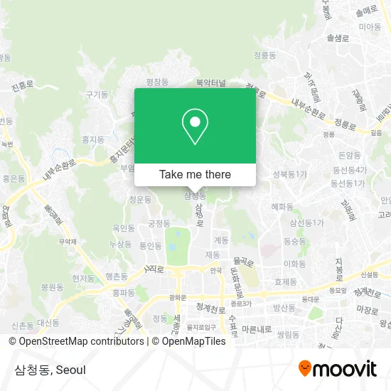 삼청동 map