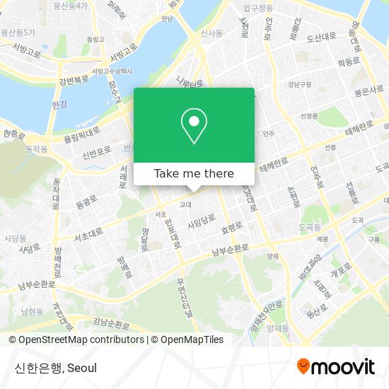 신한은행 map