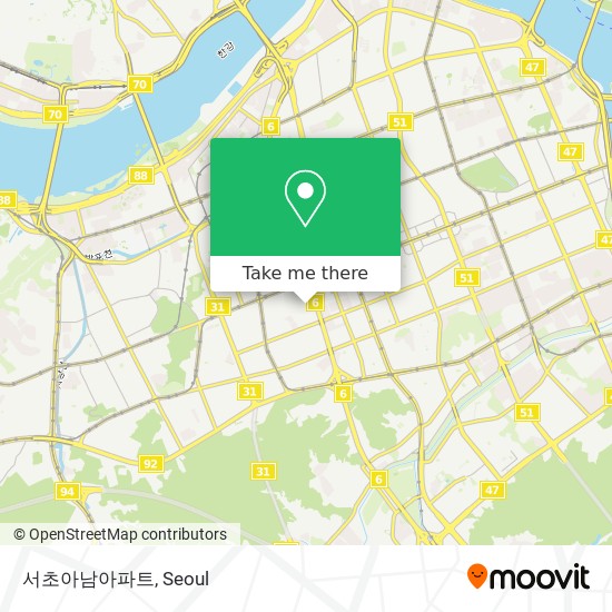 서초아남아파트 map