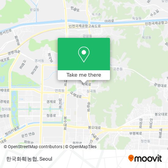 한국화훼농협 map