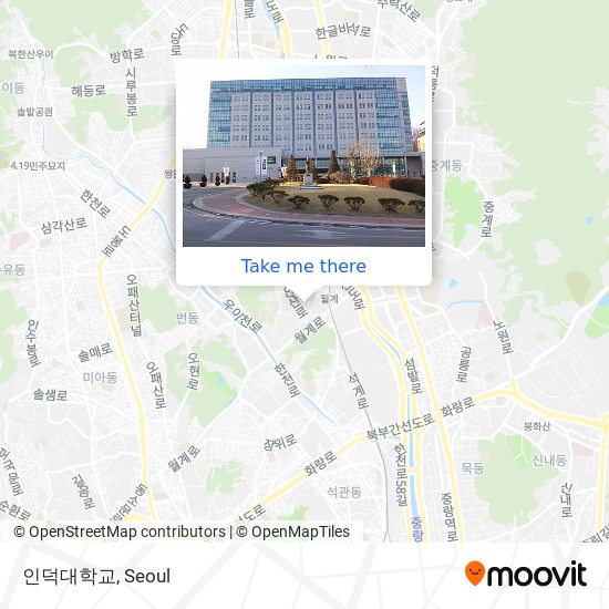 인덕대학교 map