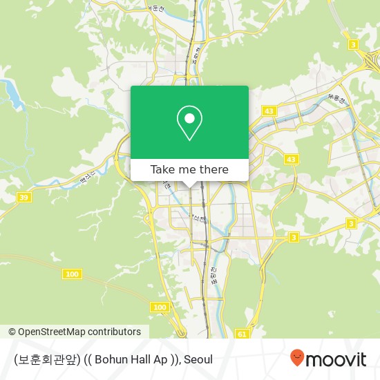 (보훈회관앞) (( Bohun Hall Ap )) map