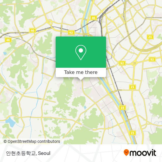안현초등학교 map