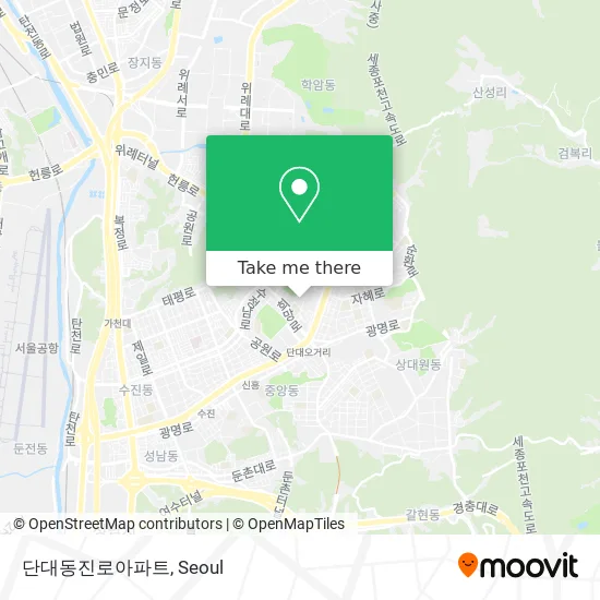 단대동진로아파트 map
