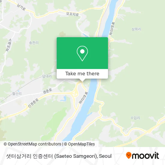 샛터삼거리 인증센터 (Saeteo Samgeori) map