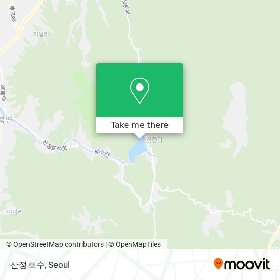 산정호수 map