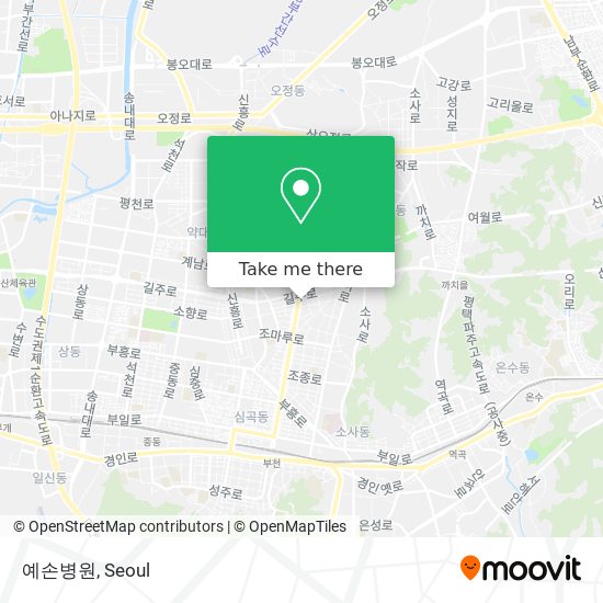 예손병원 map