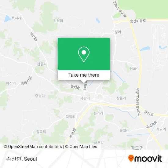 송산면 map