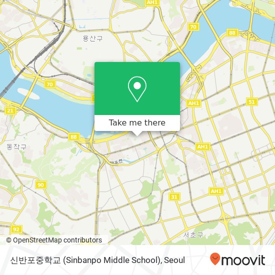 신반포중학교 (Sinbanpo Middle School) map