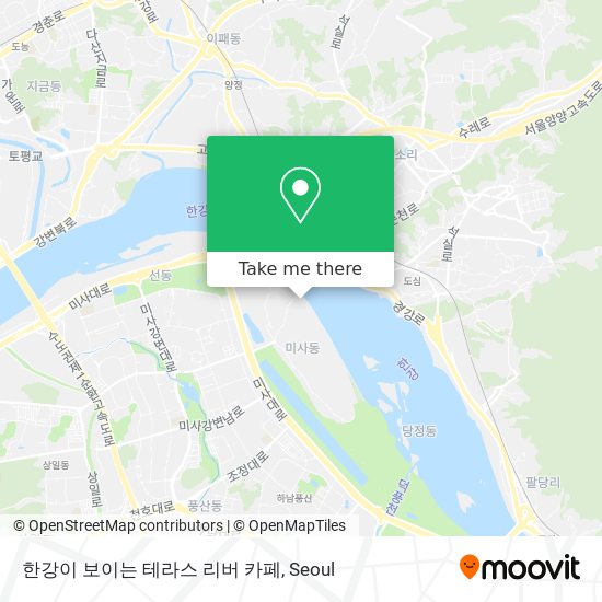 한강이 보이는 테라스 리버 카페 map