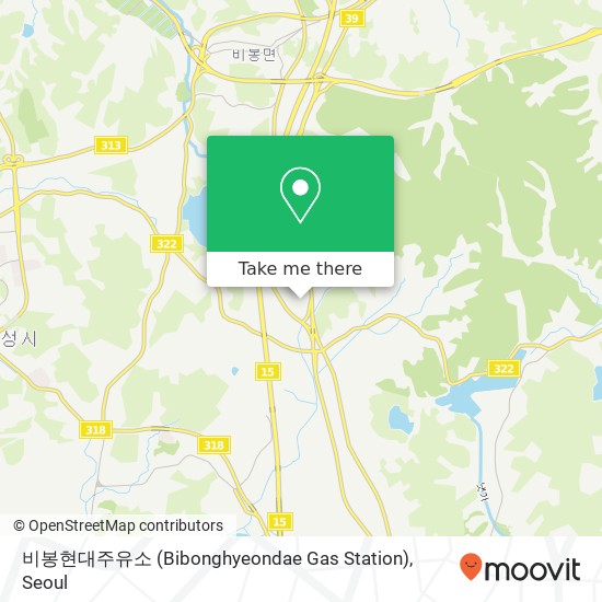 비봉현대주유소 (Bibonghyeondae Gas Station) map