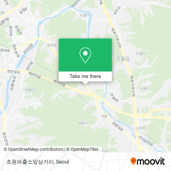 초원파출소앞삼거리 map