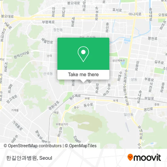 한길안과병원 map