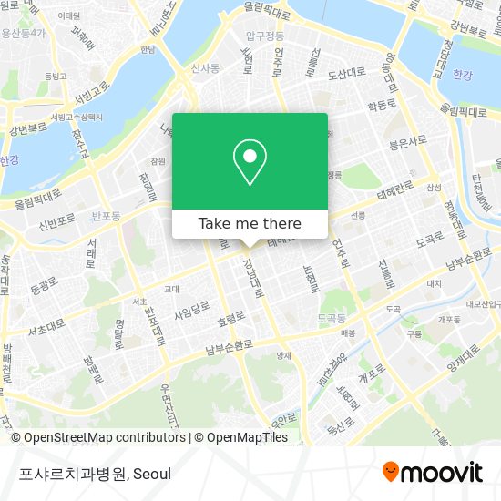 포샤르치과병원 map