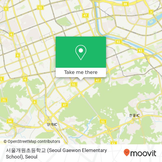 서울개원초등학교 (Seoul Gaewon Elementary School) map