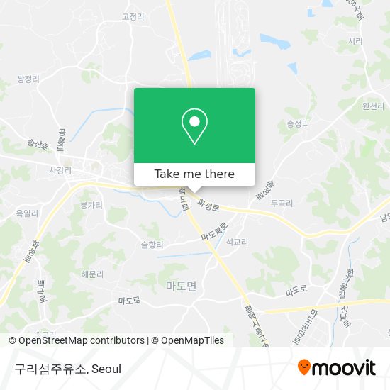 구리섬주유소 map