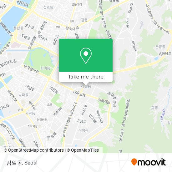 감일동 map