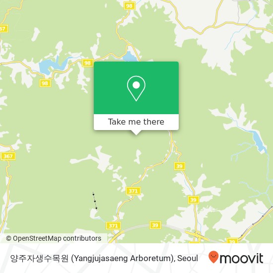 양주자생수목원 (Yangjujasaeng Arboretum) map