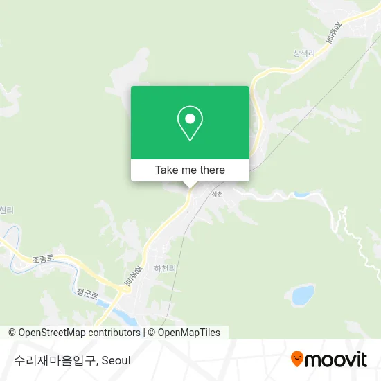 수리재마을입구 map