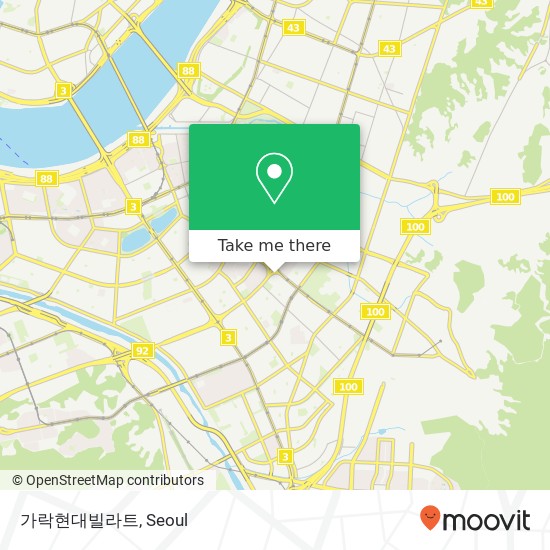 가락현대빌라트 map