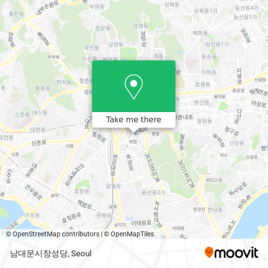 남대문시장성당 map