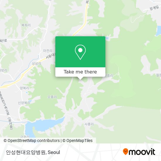 안성현대요양병원 map