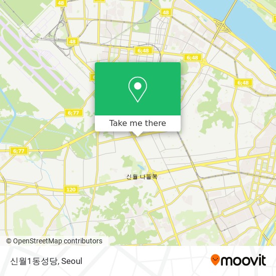 신월1동성당 map