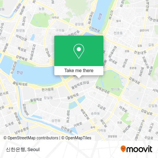 신한은행 map