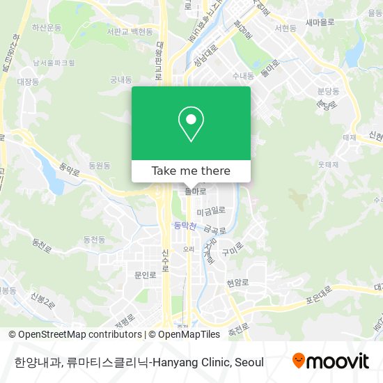 한양내과, 류마티스클리닉-Hanyang Clinic map