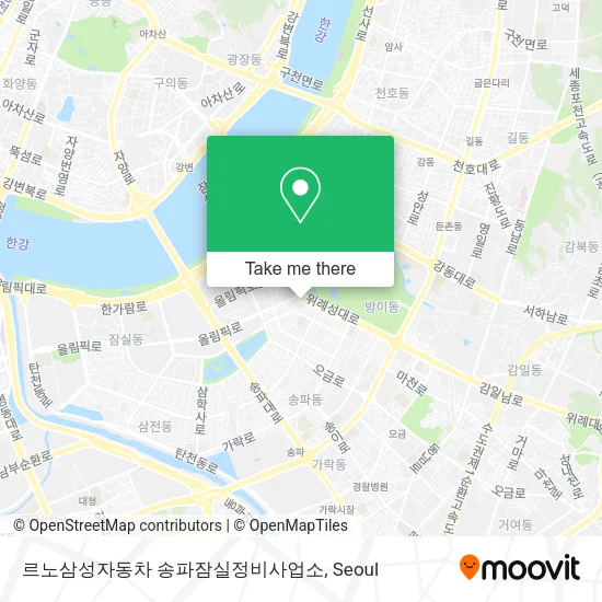 르노삼성자동차 송파잠실정비사업소 map