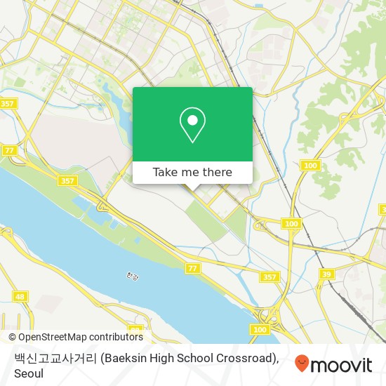 백신고교사거리 (Baeksin High School Crossroad) map
