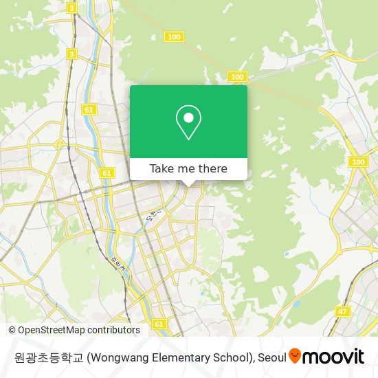 원광초등학교 (Wongwang Elementary School) map