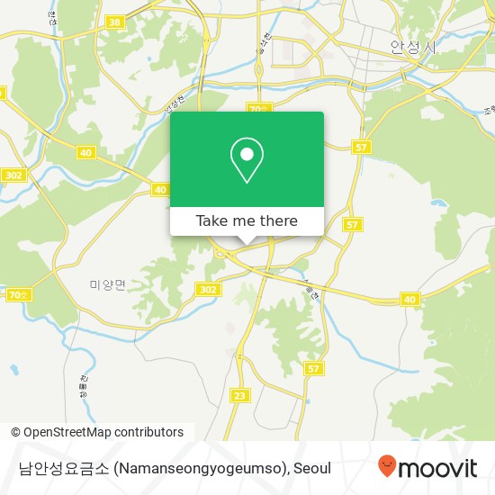 남안성요금소 (Namanseongyogeumso) map