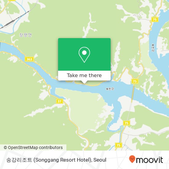 송강리조트 (Songgang Resort Hotel) map