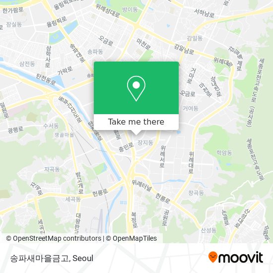 송파새마을금고 map